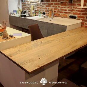 Купить Кухонная столешница древесина вяза на сайте Azokhe с быстрой доставкой по Москве и области.