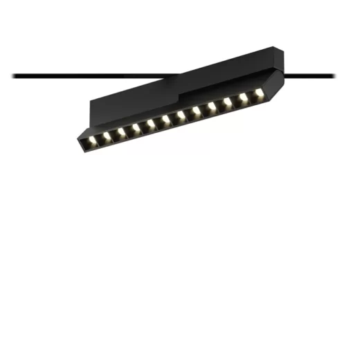 Направляемый линейный светодиодный светильник MT POINTER черный к шинопроводу