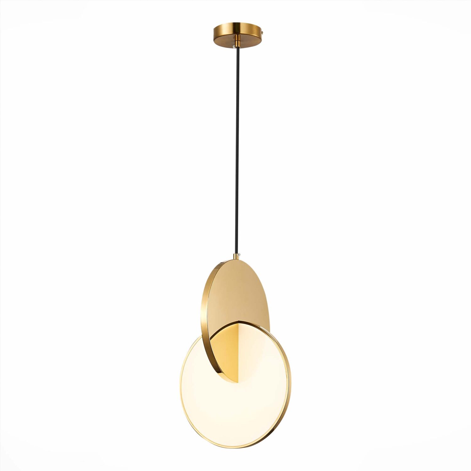 Золотистый Светильник подвесной коллекции Eclisse в стиле Modern SL6107.203.01