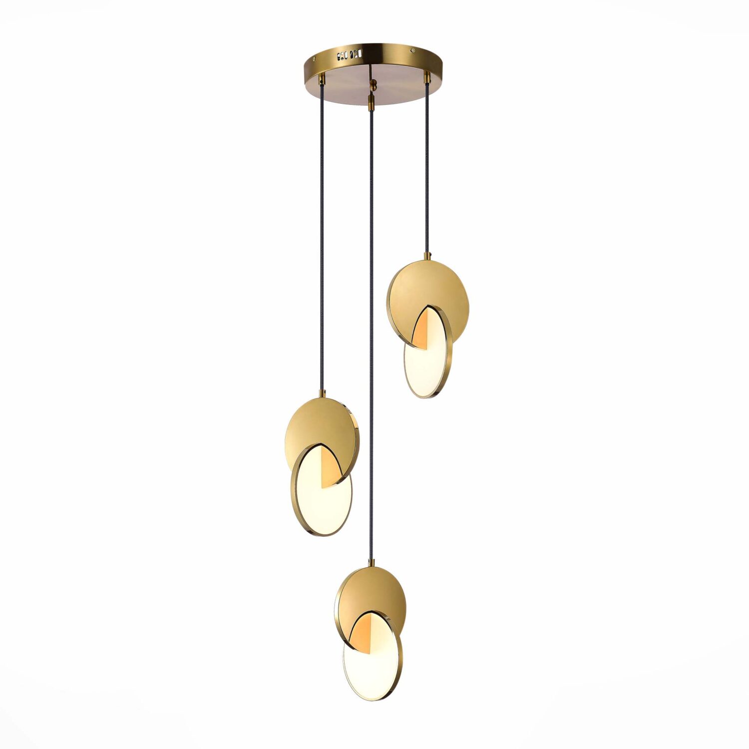 Золотистый Светильник подвесной коллекции Eclisse в стиле Modern SL6107.203.03
