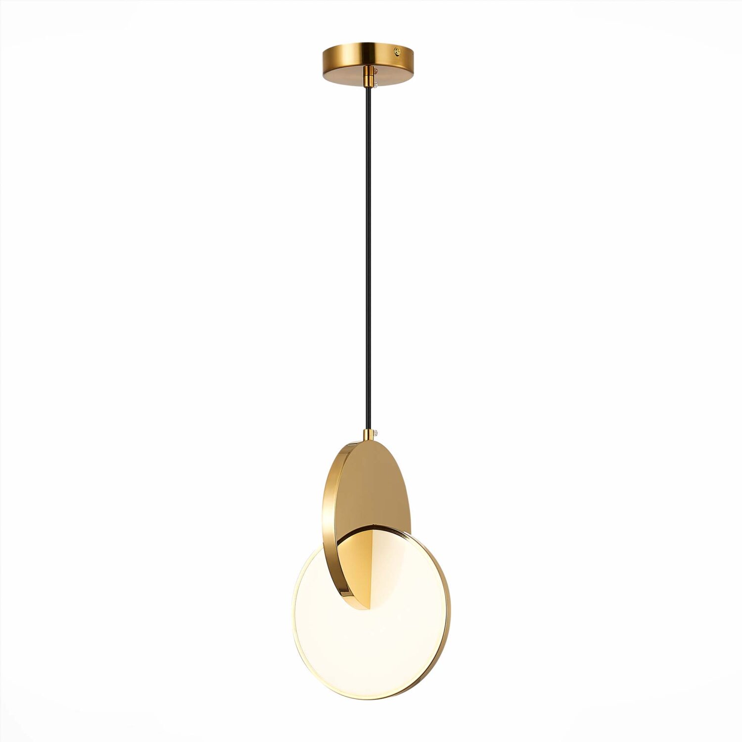 Золотистый Светильник подвесной коллекции Eclisse в стиле Modern SL6107.213.01